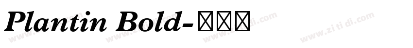 Plantin Bold字体转换